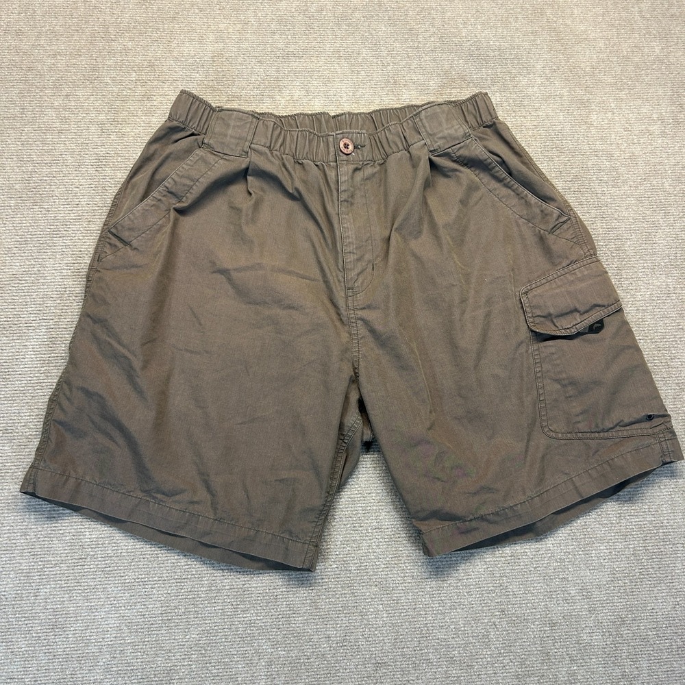 Simms Nano Sphere Cargo Shorts Men's Medium Elastic Waist Fishing Nylon Blend 7"
